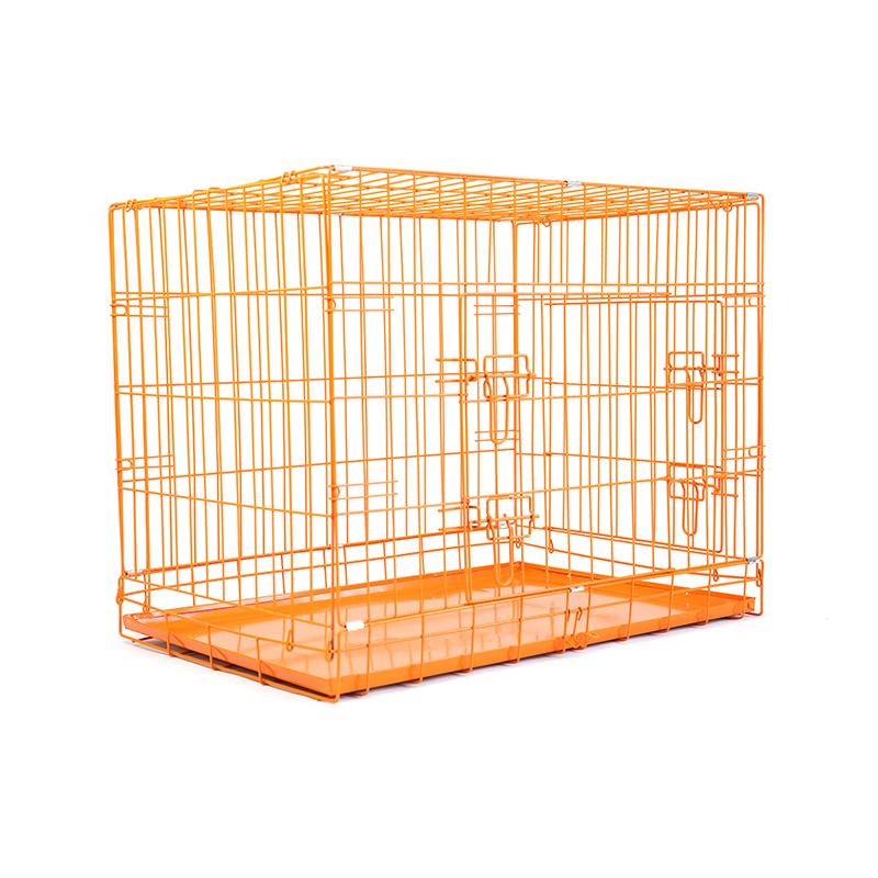 DH016-2 Opvouwbare 2-deurs kennel voor huisdieren met ABS-lade