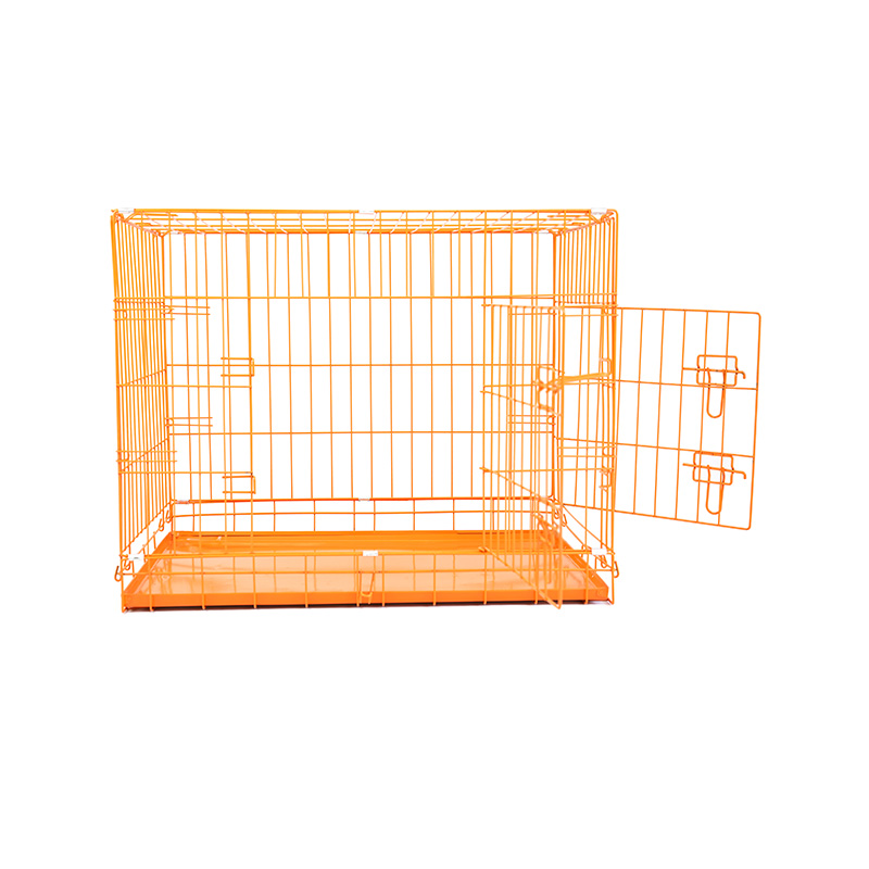 DH016-2 Opvouwbare 2-deurs kennel voor huisdieren met ABS-lade