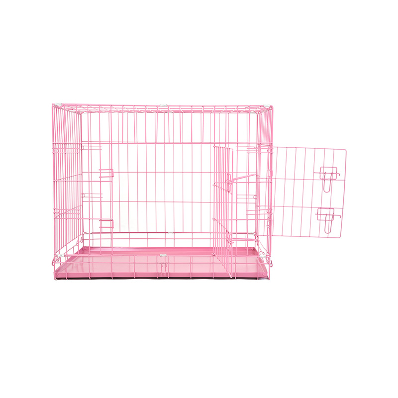 DH016-2 Opvouwbare 2-deurs kennel voor huisdieren met ABS-lade