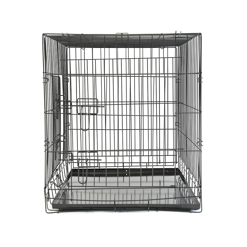 DH016-2 Opvouwbare 2-deurs kennel voor huisdieren met ABS-lade