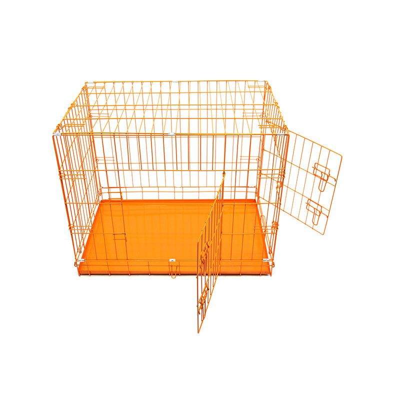 DH016-2 Opvouwbare 2-deurs kennel voor huisdieren met ABS-lade